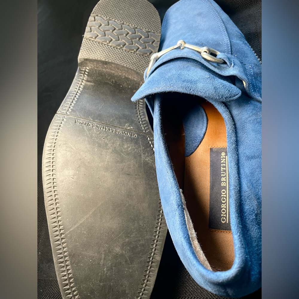 Giorgio Brutini Men's blue Loafers Shoes size : 9.5 - Picture 6 of 6